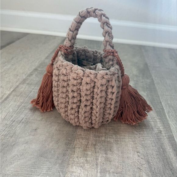 Handbags - Binge Amalfi Handcrafted Tan Woven Bag